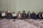 شرکت کارکنان دانشکده در مراسم ارتحال حضرت امام خمینی در مصلی موقت نمازجمعه شهرستان