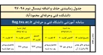 بازه حذف و اضافه برای کلیه دانشجویان ترم 972 3