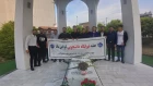 غبار روبی مزار شهید خوشنام به مناسبت هفته خوابگاه دانشجویی و دهه کرامت