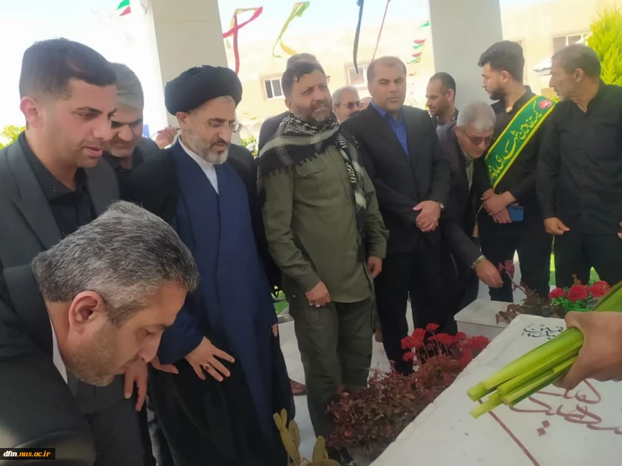 مراسم افتتاح المان مزار شهید خوشنام در دانشکده ملی مهارت محمودآباد برگزار شد 8