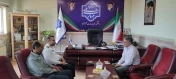 دیدار رئیس پلیسِ  راهور محمودآباد با سرپرست دانشکده